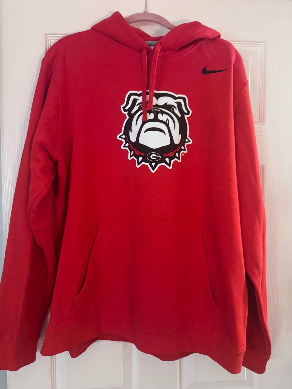 Nike Red Bulldog Logo Hoodie - Men's